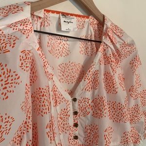 Anthropologie Moglea Danae poplin babydoll top